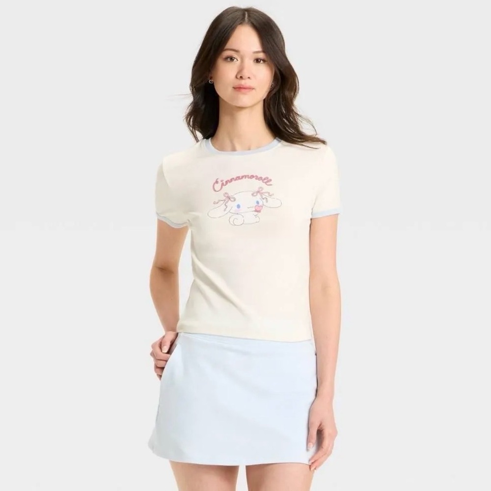 Sanrio Cinnamoroll Whisper White Junior Apparel Tee Shirt
Small, XL
New with Tag